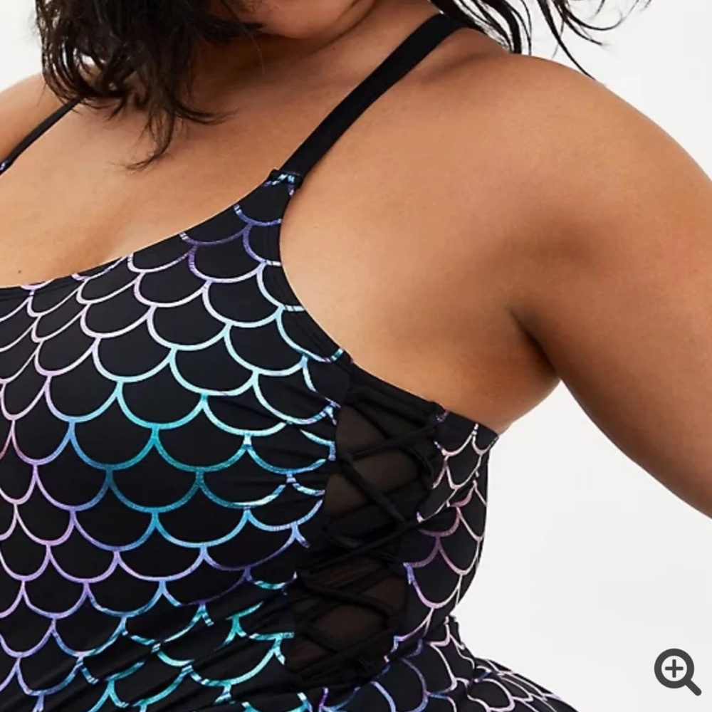 Torrid Mermaid One Piece Swimsuit - Picture 2 of 4